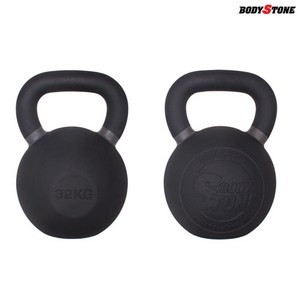 [바디스톤] 블랙 분체 케틀벨 32kg 와이드 손잡이 샌드도색