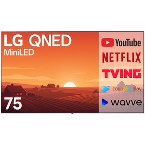 LG전자 4K UHD QNED TV, 189cm(75인치), 75QNED90, 스탠드형, 방문설치