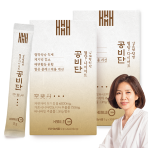 김소형 원장 다이어트 환 보조제 공비단 차전자피 가르시니아 체지방감소 쾌변 혈당 감소 도움, 30회분, 2개