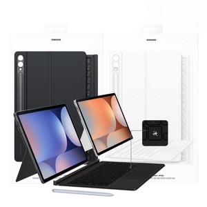 아트박스/삼성전자 삼성 갤럭시탭S10 울트라 AI 키보드 북커버 EF-DX925, 블랙, 1개