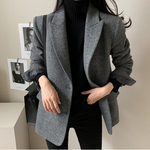 COSYEVNO  여성 아우터 겨울 신상 루즈핏 편안한 통근 버튼 스타일 재킷  LFHnswt-3