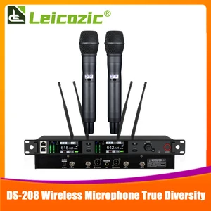 Leicozic 전문 무선 마이크 헤드웨어 핸드 마이크 무대 공연용 전문 무선 마이크 500/600Mhz