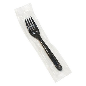 이로울생활 일회용 포크 블랙 개별포장