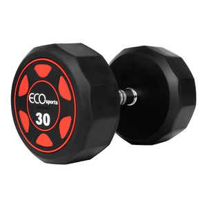 에코스포츠 고중량 12각 파워 덤벨 아령, 1개, 30kg