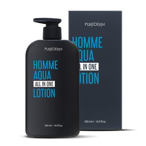 퓨어덤 옴므 아쿠아 올인원 로션, 500ml, 1개