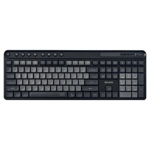 아이리버 Silent 듀얼모드 멀티페어링 블루투스 무소음 무선 키보드, 블랙, MWK601, 제조사축