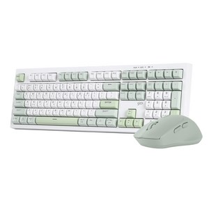 지클릭커 오피스프로 WMK50 사일런스 M 무소음 무선 블루투스 108 키보드 마우스 세트, 일반형, 그린위치RC1, WMK50 108키