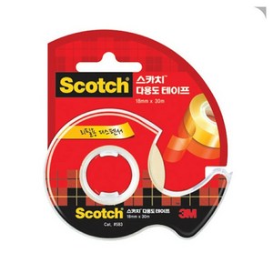 스카치 다용도 테이프 디스펜서 583 18mm x 30m, 단일 색상, 60개