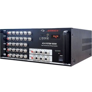 업소용 노래방앰프 소닉스 SMP-4060BS 국산 4체널 1000W 중저음부스터 회로채용 블루투스/USB/MP3, SM