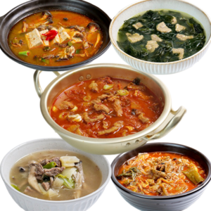 남선생홈푸드 국, 찌개 밀키트 5팩(10인분) 김치찌개 미역국 소고기무국 된장찌개 육개장 5종 세트