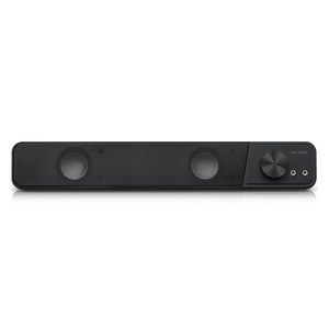 아이리버 슬림 2채널 멀티미디어 USB 사운드바 스피커, IBS-200, Black