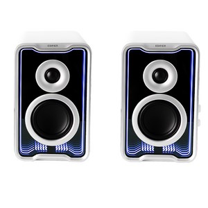 에디파이어 2.0 데스크톱 액티브 스피커 블루투스 V5.4 30W RMS,QR30, 화이트