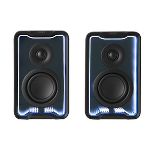 에디파이어 2.0 데스크톱 액티브 스피커 블루투스 V5.4 30W RMS,QR30, 블랙