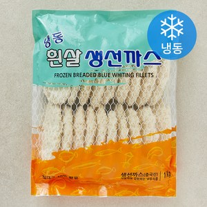 [로켓프레시] 흰살 생선까스 (냉동), 1kg, 1개