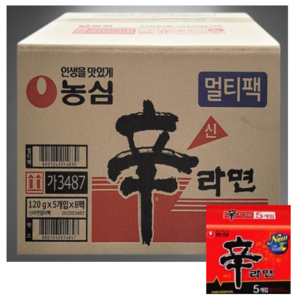 농심 신라면 120g 한박스 도매 업소용 대용량 식자재 식당 bo [원산지:상세설명에 표시]