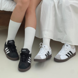 아디다스 백화점정품 VL 코트베이스 데일리 여성 발편한 착화감 삼바 운동화 스니커즈