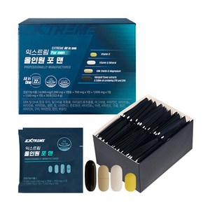 익스트림 정품 올인원 포 맨 멀티비타민, 30회분, 122.4g, 1개