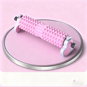 HZDMJ 마사지 미니롤러 폼롤러 스포츠 3D 지압 운동 마이롤러슬림 요가 필라테스 롱폼롤러, 1개, 핑크