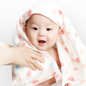 친환경 100% 유기농 코튼 대나무 순면 신생아 천기저귀