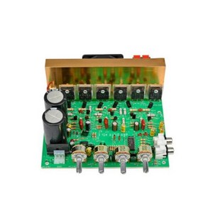 2.1채널 오디오 앰프 보드 - 듀얼 100W + 120W 서브우퍼 고출력 증폭 회로