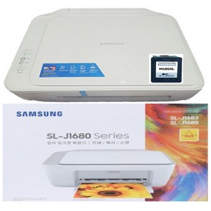 삼성잉크젯프린터 SL-J1680 SERIES SL-J1685 검정특대용량호환잉크포함 복사/스캔기능