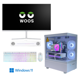 우쓰 컴퓨터 게이밍컴퓨터 데스크탑 본체 게이밍PC 조립PC 게임용 롤 오버워치 배그 피파 배틀그라운드 로블록스 디아블로 고사양PC, 우쓰컴퓨터, WIN11 Pro, 1GB, 1번 풀세트