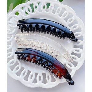 레인걸 [3종세트] 국내제작 여성 대형 빗살 포니테일 바나나핀 13.5cm 머리핀 헤어핀 올림머리집게핀