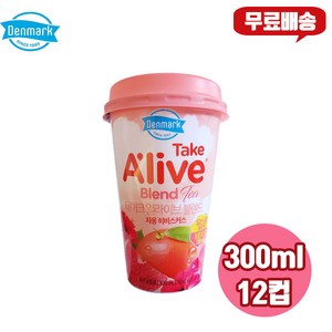 덴마크 테이크얼라이브 블렌드 300ml, 자몽 히비스커스 12개/무료배송/유산균배양액/비타민c