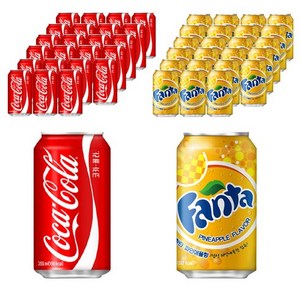 무료배송 코카콜라 355ml (12개)+ 환타 파인 355ml (12개)(업소용) = 24개 반반 업소용 음료도매