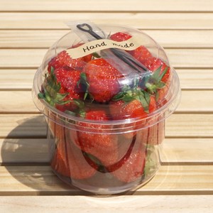 키친코디 컵과일용기 600ml 50p +돔뚜껑 50p +포크 50p +스티커56 일회용 투명 샐러드용기 세트, 1세트, 50개