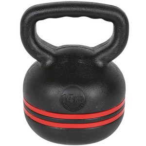 아리프 레드라인 케틀벨, 블랙 + 레드, 14kg, 1개