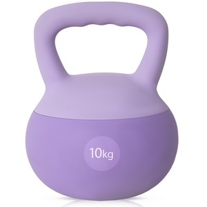 말랑말랑 소프트 PVC 케틀벨 아령, 1개, 10kg, purple