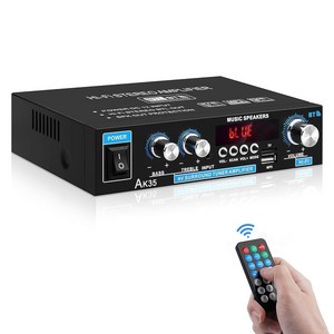 넥밴드 스피커 서라운드 목걸이형 스테레오 홈 오디오 앰프 AK-35 HiFi Bluetooth 5.0 미니 파워 리시버 2.0 채널 RMS 30W x Max. 200W 출력,