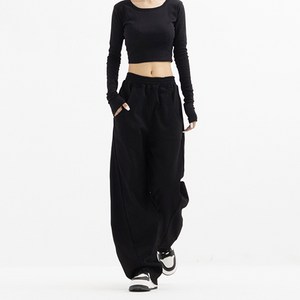 파라다이소 여성용 데일리 루즈핏 와이드 라인 트레이닝 팬츠