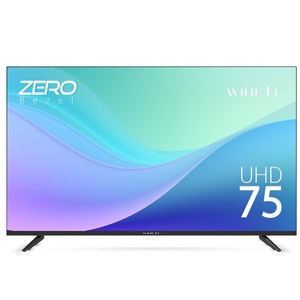 와이드뷰 4K UHD 고화질 LED TV, 190cm(75인치), EKW75UT1, 스탠드형, 방문설치