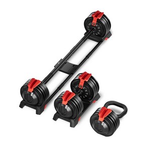 티에스 멀티 덤벨 무게조절 다이얼 케틀벨 바벨, 1개, 28kg