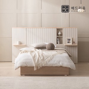 [베드리움] 브리드 LED 원목침대SS+NEW 노블아워 유로탑+패널1EA