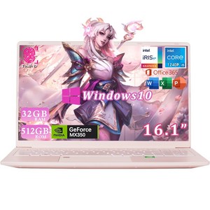 16.1인치  게이밍 노트북 I5-1240P NVIDIA Geforce MX350 32/512 게이밍 NVIDIA 인강용 사무용 노트북 노트북 핫딜
