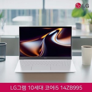 LG 그램 14 IPS FHD 화이트 에디션 14ZB995 코어i5-10210U/램16G/SSD512G/인텔UHD/웹캠/무선랜/15.6 IPS FHD/윈도우11 탑재, 14ZB995, WIN11 Home, 16GB, 512GB, 화이트