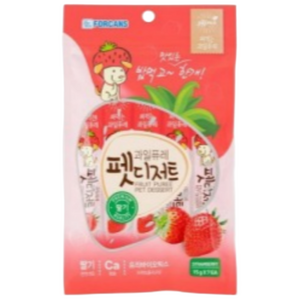 포켄스 과일퓨레 펫디저트 15g x 7p, 딸기, 105g, 12개