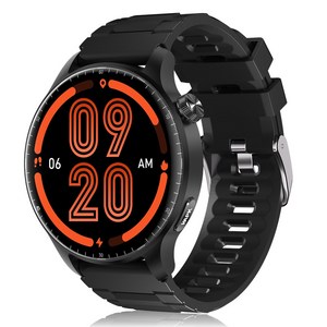 와피크 AI운동인식 블루투스 통화가능 스마트워치 ST50 1.52인치 AMOLED 대화면 한글판, GPS + 블루투스, 3.8cm, 블랙