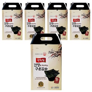 광천김 간장에 찍어먹는 구운 파래김, 10g, 50개