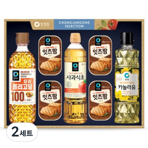 청정원 행복 6호 세트 + 쇼핑백, 2세트