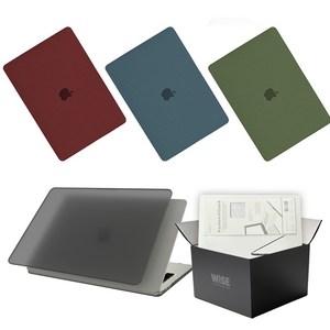 와이즈 맥북프로 13인치 컬러매트 케이스 구성품 세트 A2251 A2289 A2338(M1) (M2), 딥시블루, 1개