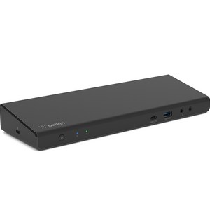 벨킨 connect 유니버셜 USB C 트리플 디스플레이 독 INC007qc, 블랙, 1개