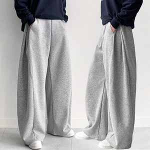 FITOJIM 남자 사이드 핀턱 옆트임 와이드 팬츠 밴딩 츄리닝 트레이닝 바지