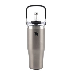 MOZ 모즈스웨덴 포스코 316 스텐 포터블 휴대용 대용량 텀블러, 1개, 900ml, 티타늄실버