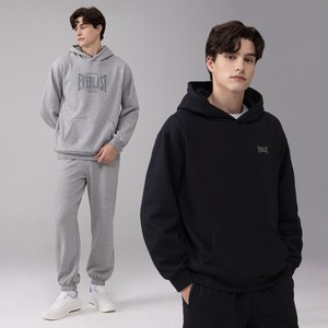 [SET] 에버라스트 남성 기모 캥거루 포켓 후드티 + 조거팬츠