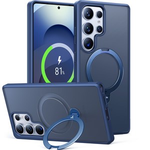 토라스 360도 마그네틱 링스탠드 맥세이프 에어쿠션 군사급 방호 휴대폰 케이스 Ostand Q3 스핀