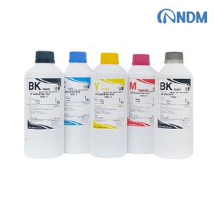 NDM 4색 1리터 염료 안료 HP932 HP950 HP952 X451 X476 X576 X452 X477 계열 호환, 리필잉크, 벌크잉크, 충전잉크